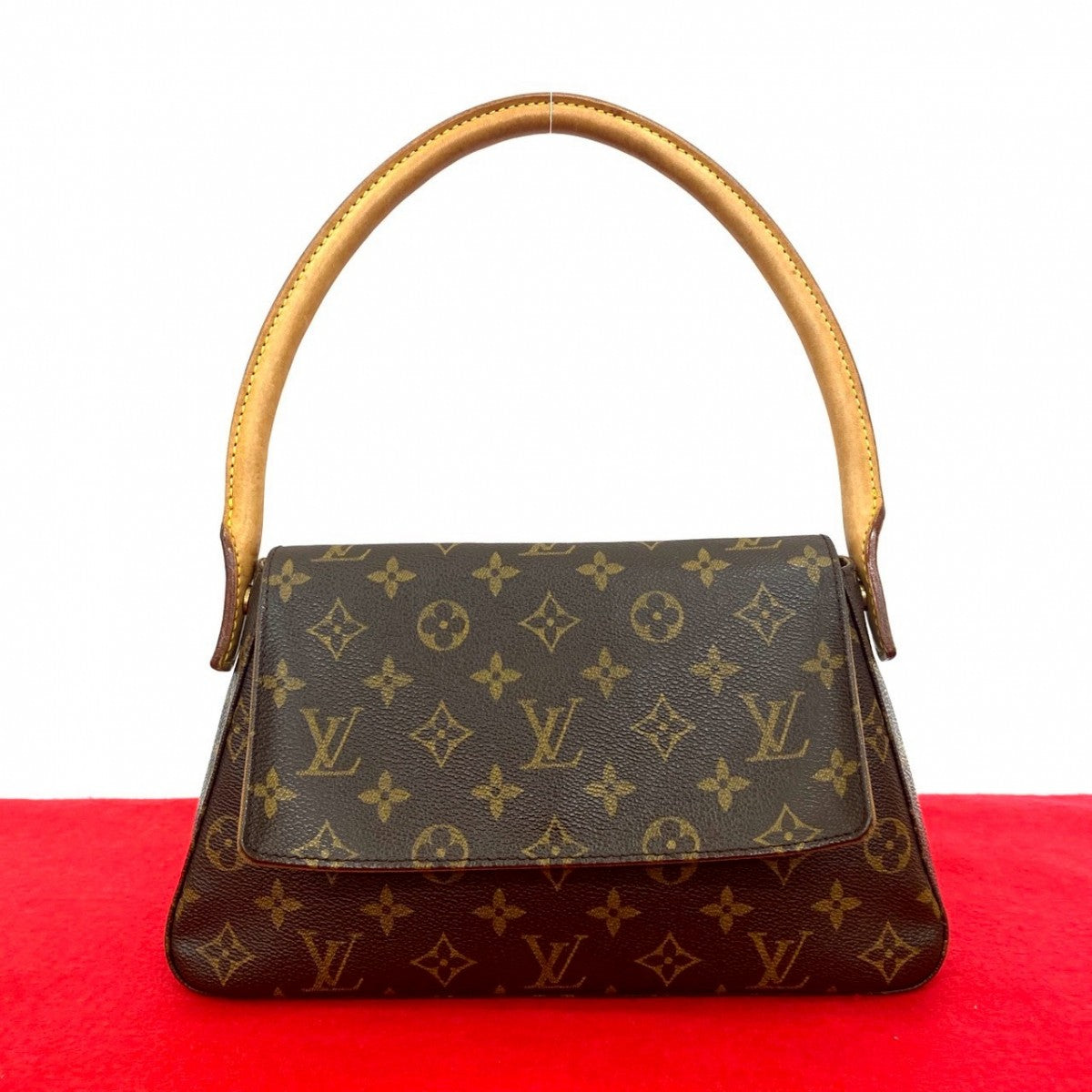 Louis Vuitton M51147 Looping Monogram Leather Brown Mini Shoulder Bag
