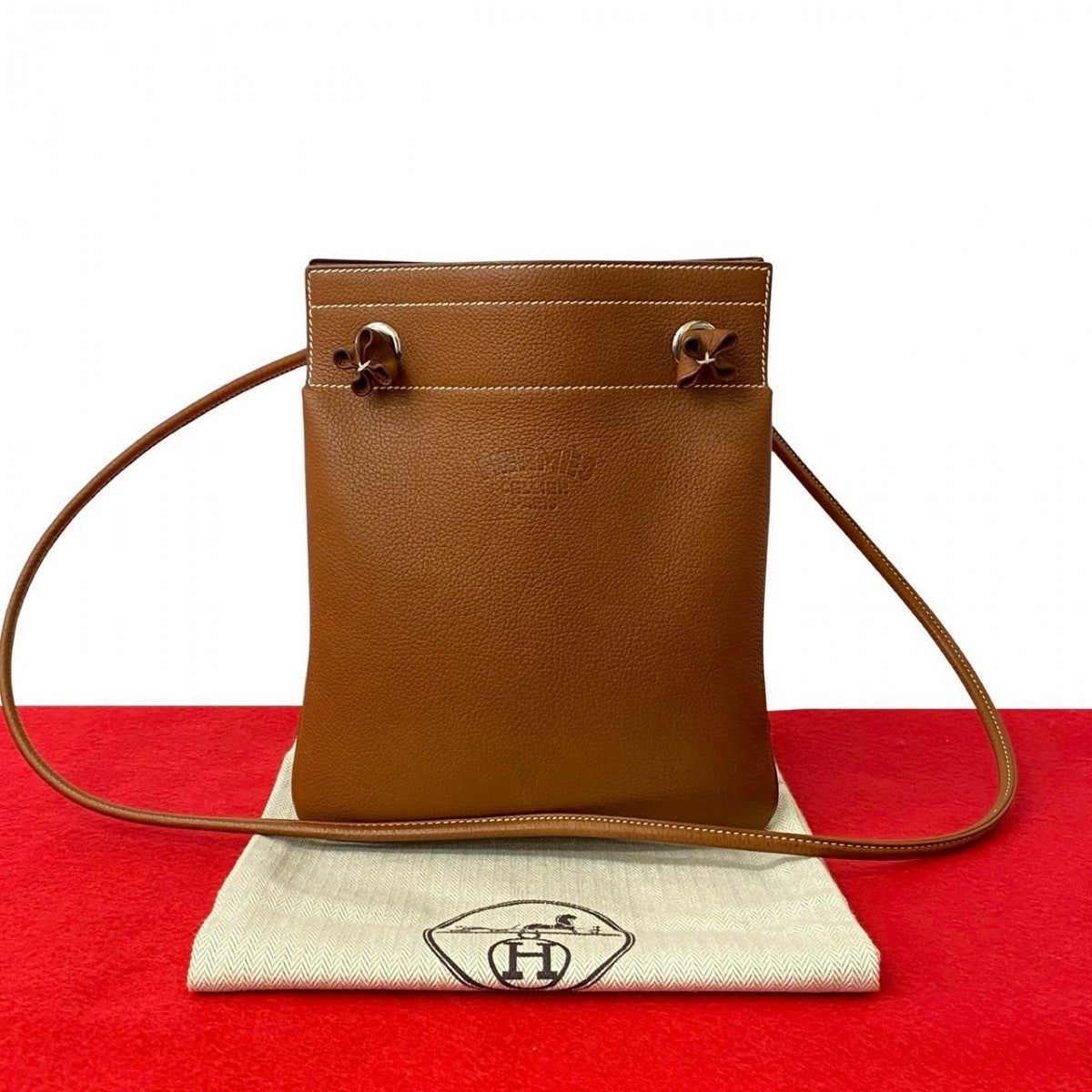 Hermes Shoulder Bag Vauvarenia Arine Brown Mini