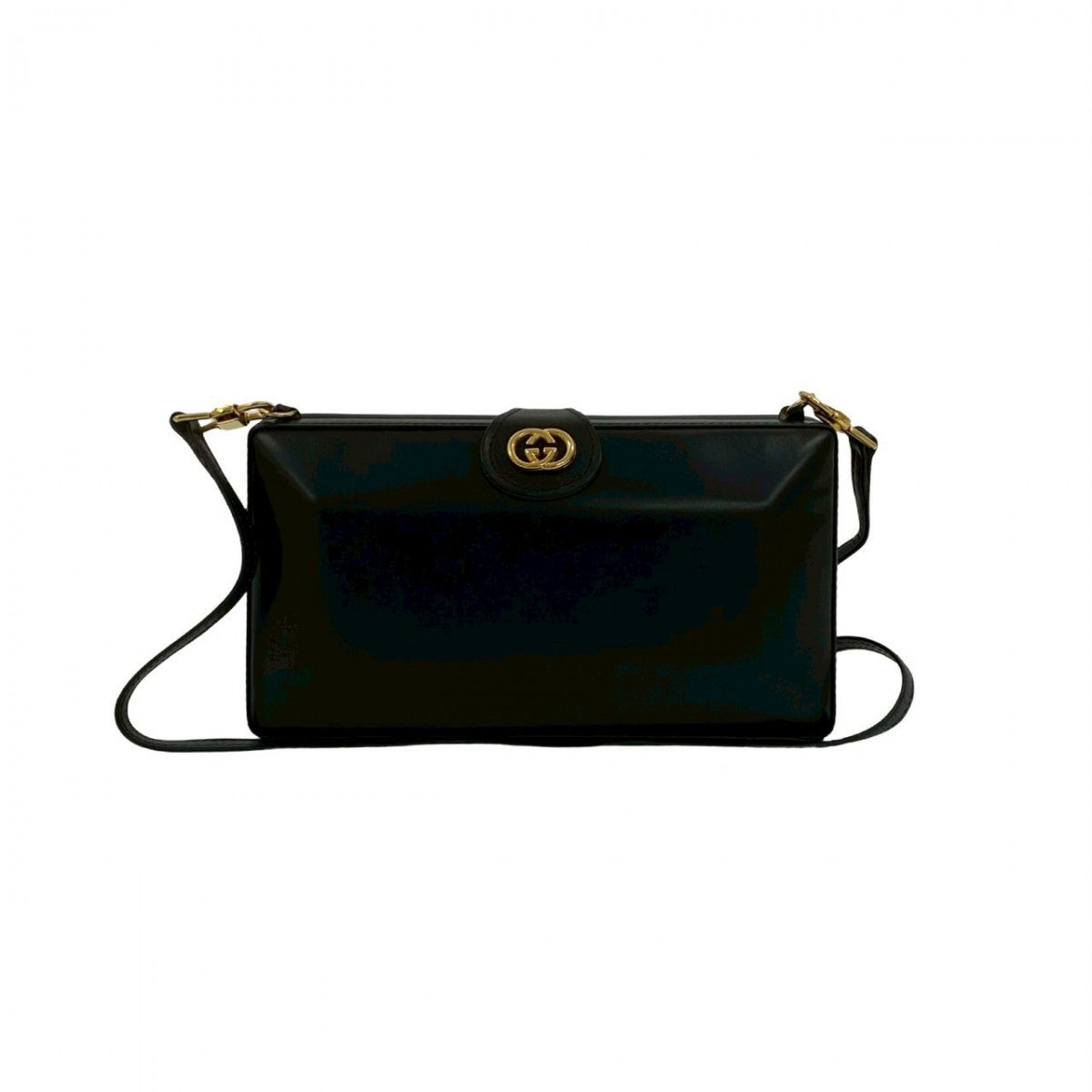 Gucci 826B826 Leather Black Shoulder Bag