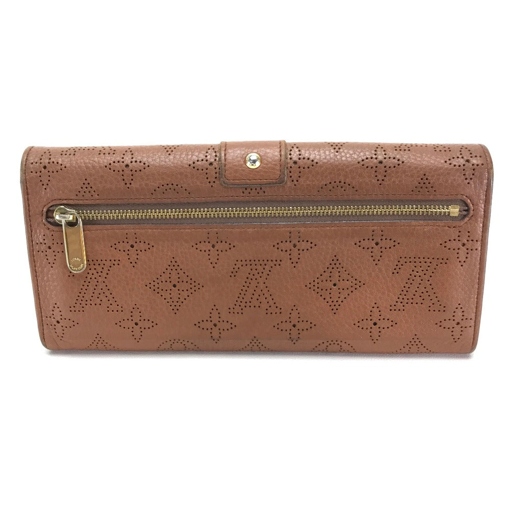Louis Vuitton Long Purse M58124 mahina Two Monogram Leather Brown Wallet Case