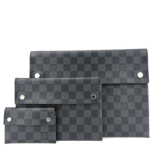 Louis Vuitton business N60255 Damier Grafitte Alpha Black Handbag