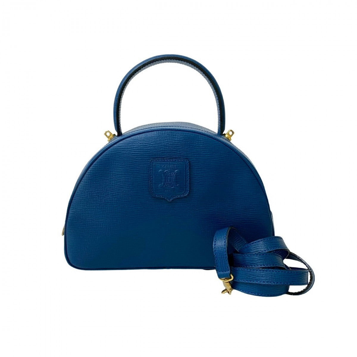 Shoulder Bag Leather Blue