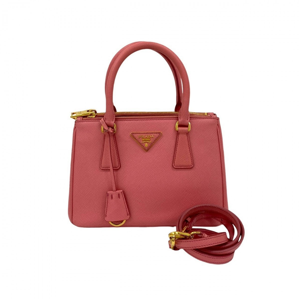 Shoulder Bag Galleria Leather Pink