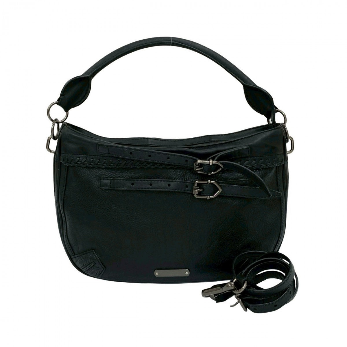Burberry Shoulder Bag Leather Black 827B827 33903