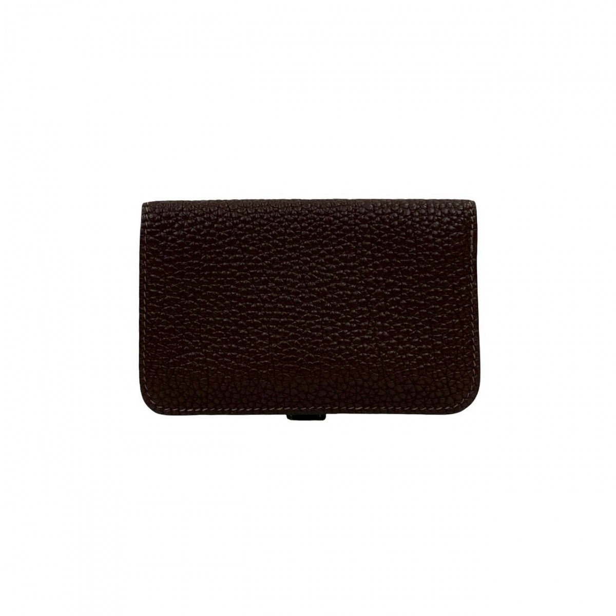 Card Case Taurillon Clemence Dogon Card Case Brown Travel Bag
