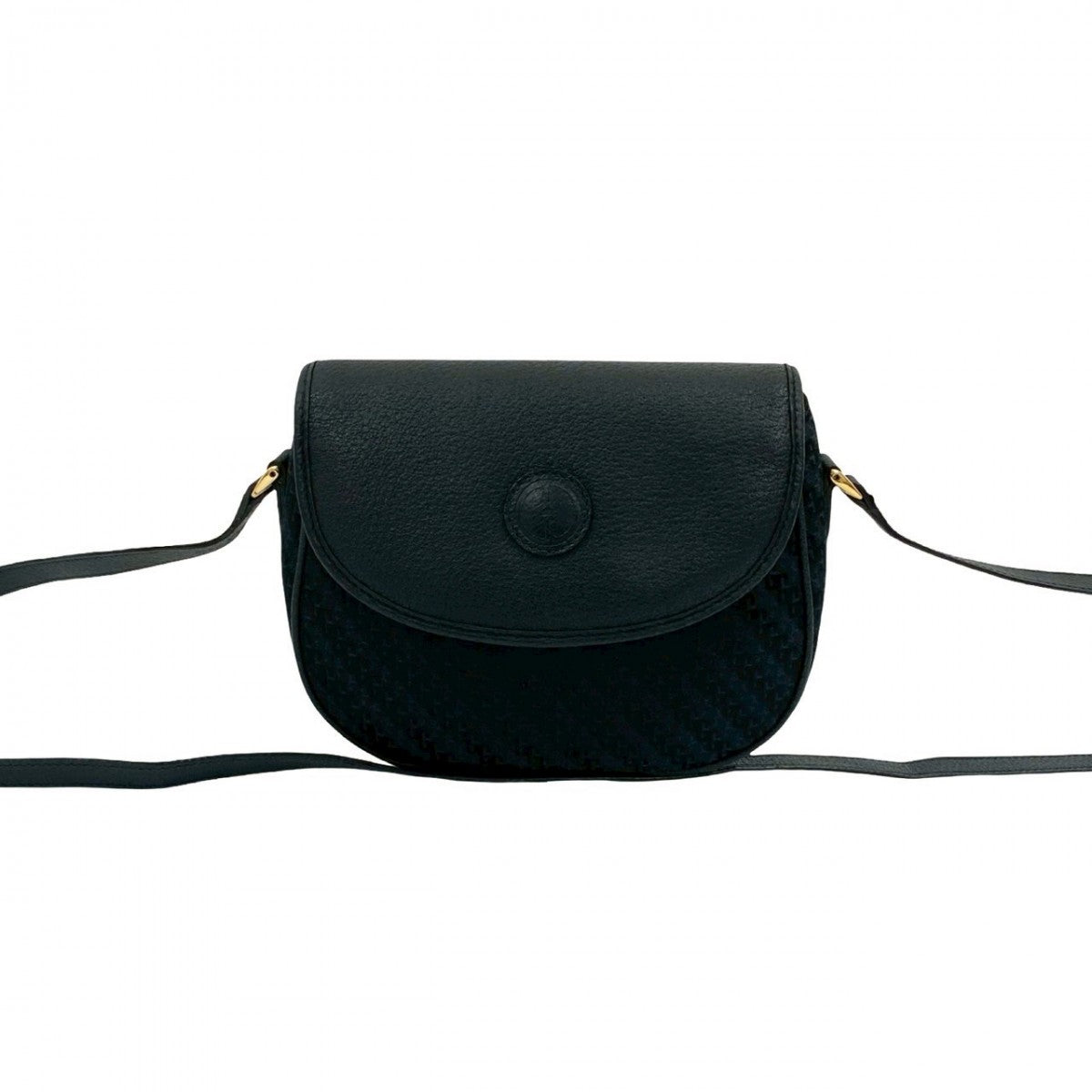 Gucci 827B827 Leather Navy Shoulder Bag
