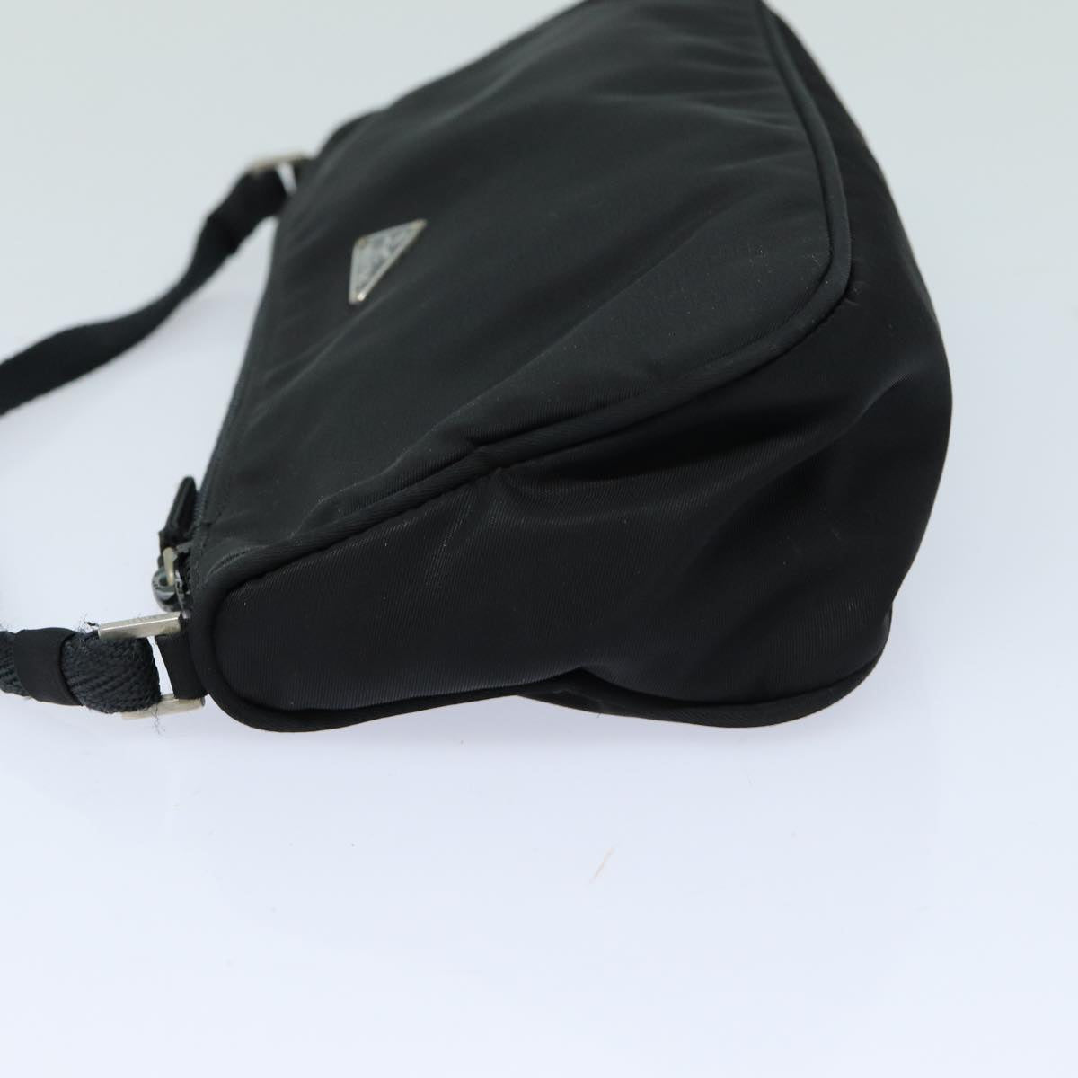 Prada Accessory Pouch Auth Luxury Handbag Nylon Black Clutch Bag Black Auth 82863