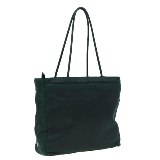 Prada Tote Bag Auth Nylon Green Green Auth 82880