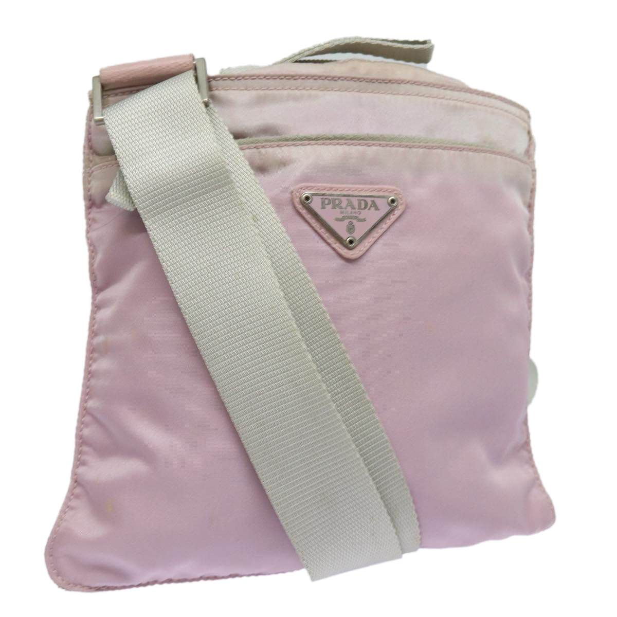 Prada Shoulder Bag Auth Nylon Pink Pink Auth 82886