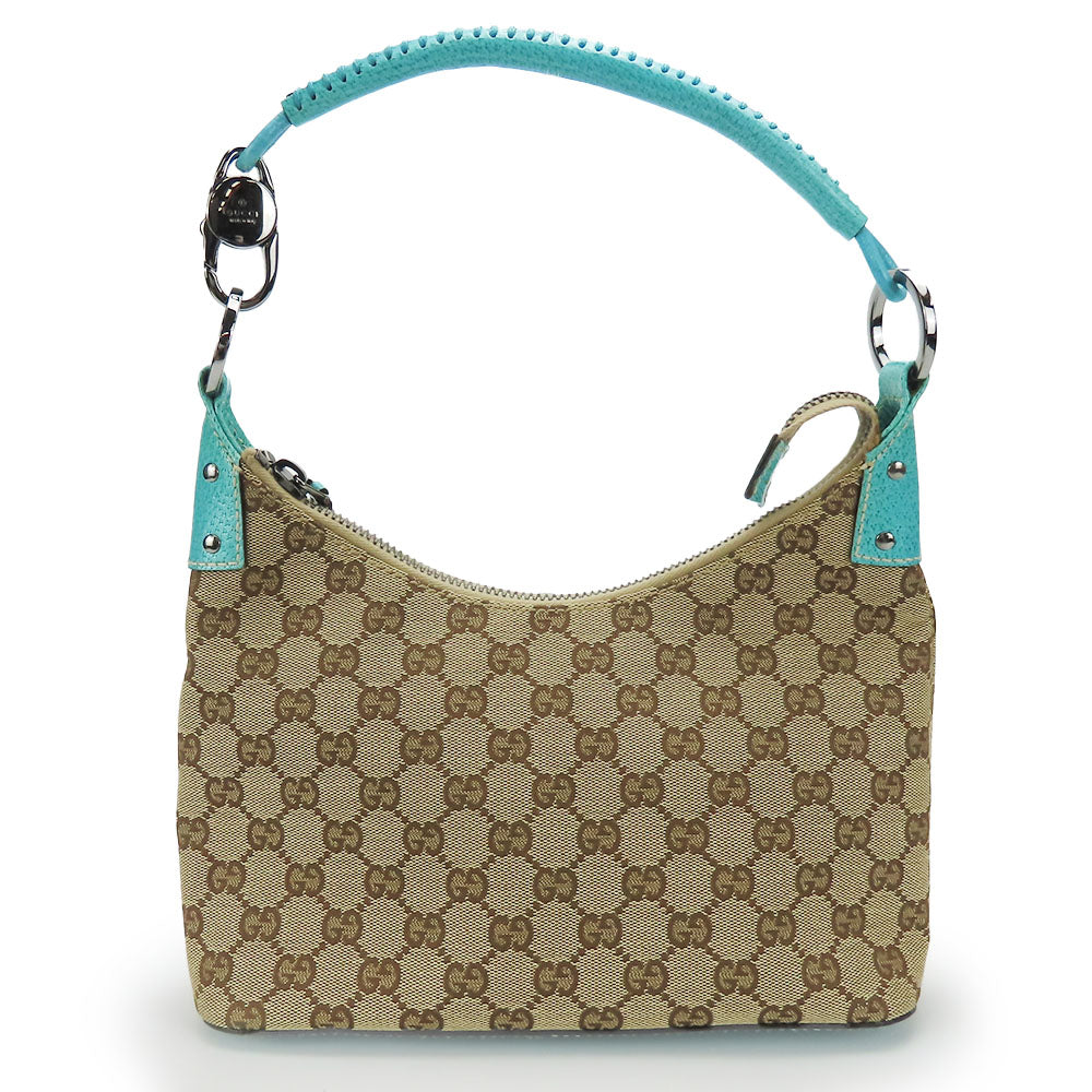 Gucci GG Canvas Blue Shoulder Bag