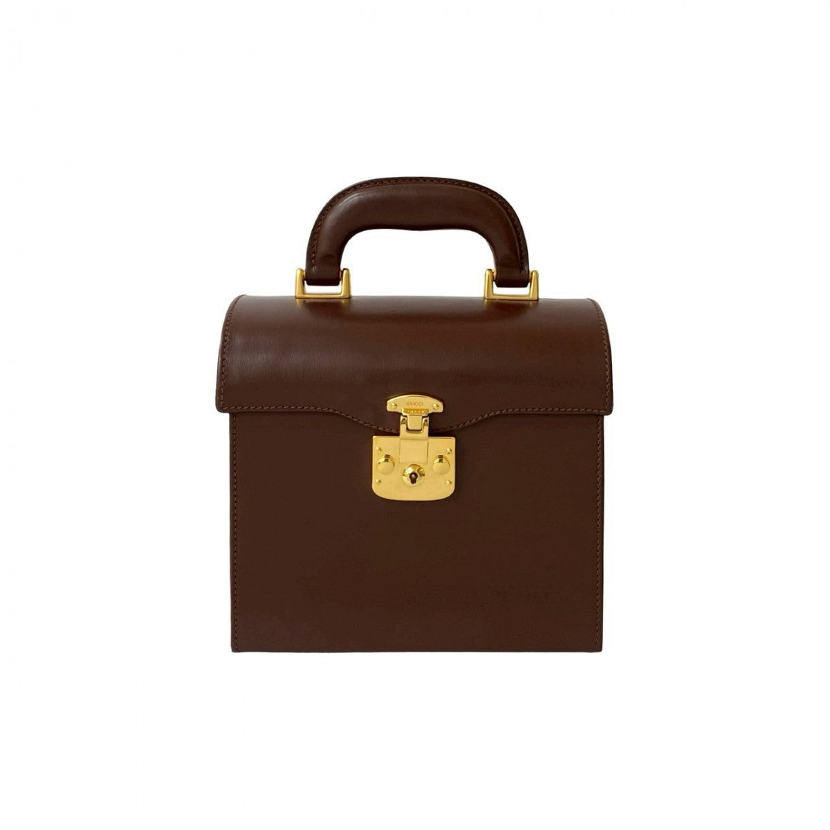 Gucci Ready lock Leather Brown Handbag