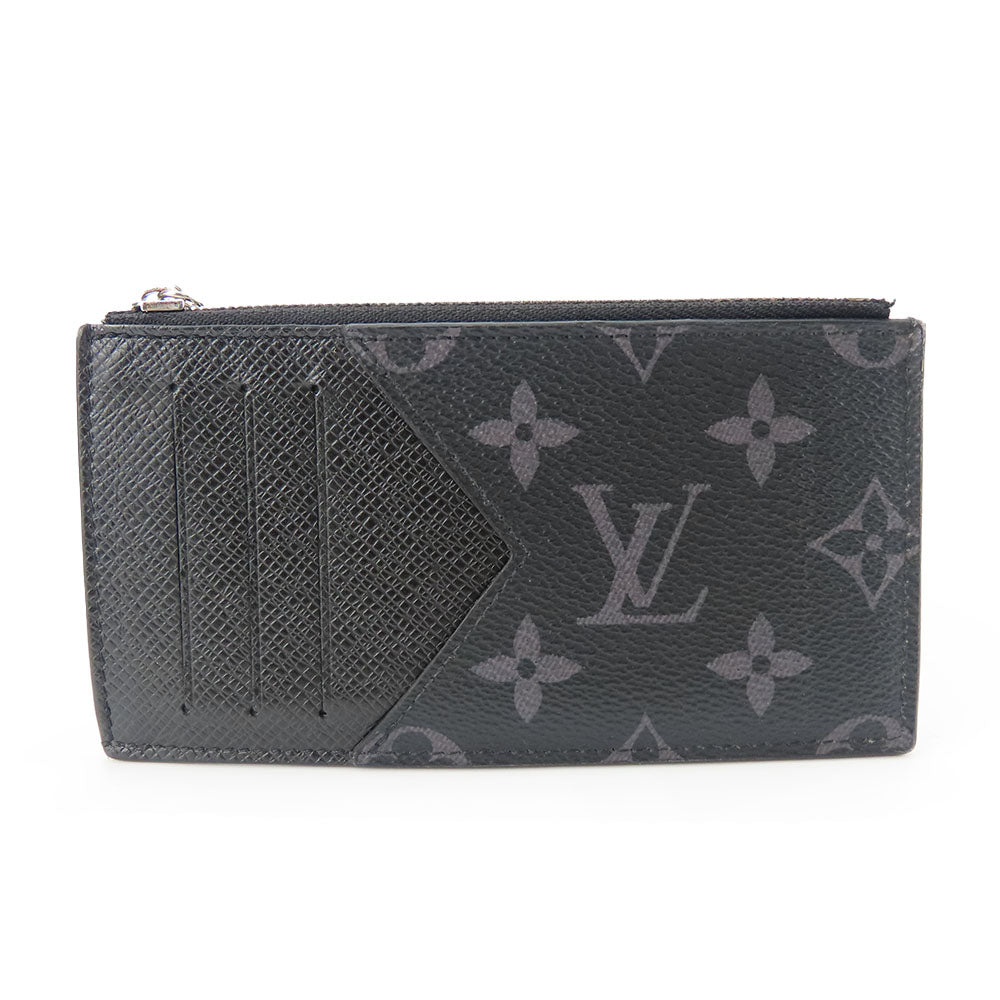 Louis Vuitton Coin M30271 Taiga Coin holder Black Wallet Case