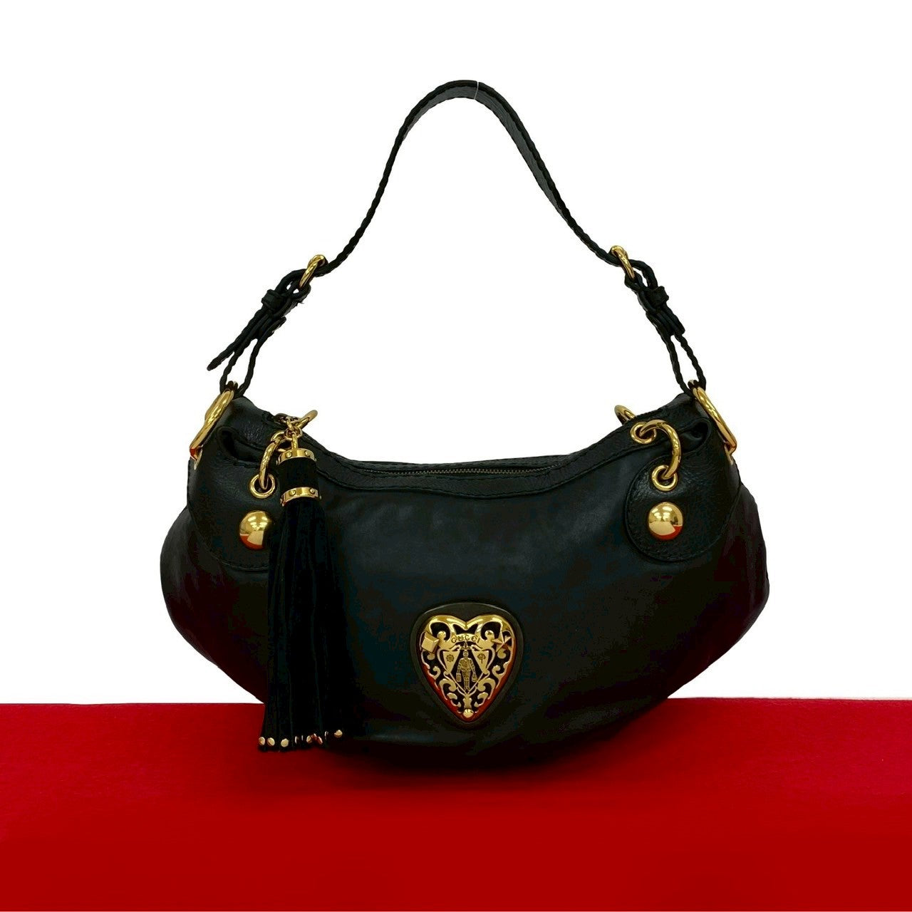 Gucci Histeria Leather Black Shoulder Bag
