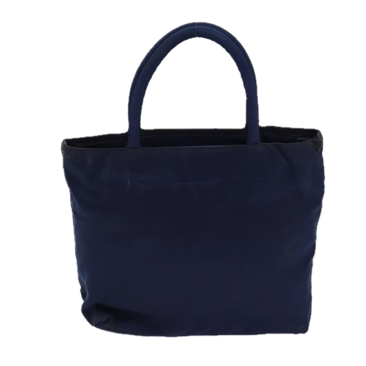 Prada Hand Bag Auth Nylon Navy Travel Bag Navy Auth 83173