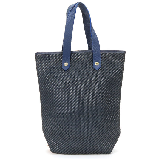 Hermes Tote Bag Polyester Amedabadiago Pm Unisex Unisex Leather Navy