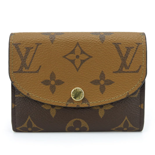 Louis Vuitton Bifold M82333 reverse Portefeuille Rosalie Monogram Brown Wallet Case