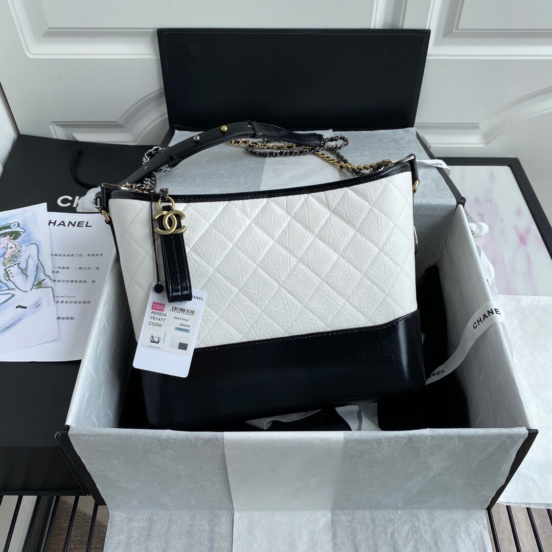 CHLGabrielle , ’s , 9.8in Black White Crossbody Bag