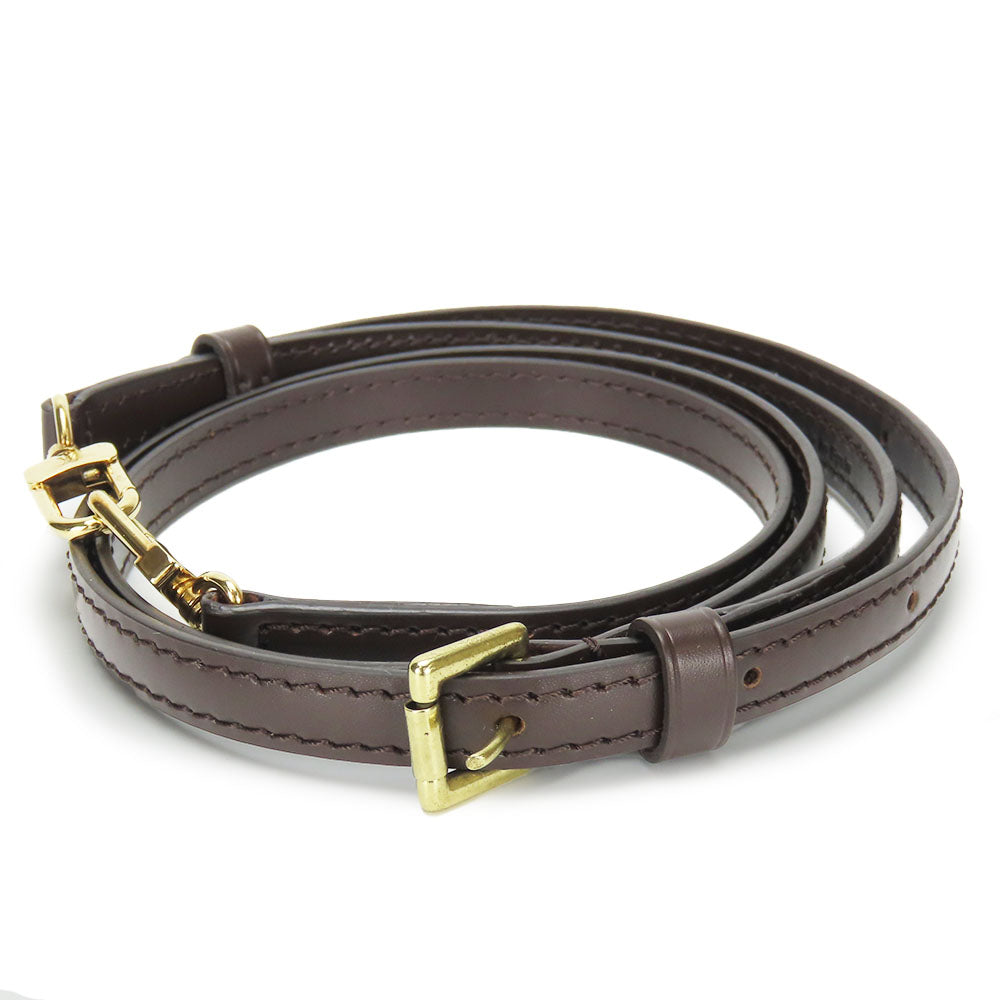 Louis Vuitton strap Leather Brown Shoulder Bag 2