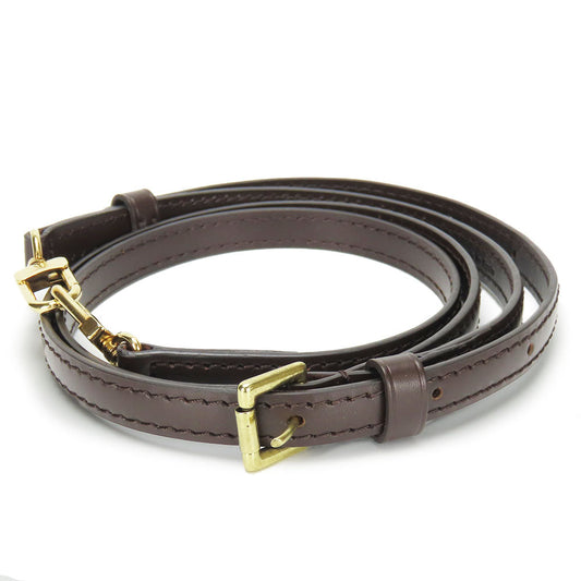 Louis Vuitton strap Leather Brown Shoulder Bag 2
