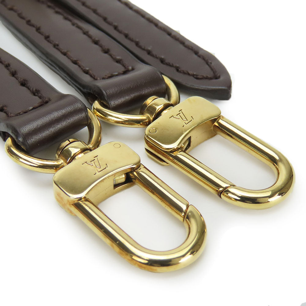 Louis Vuitton strap Leather Brown Shoulder Bag 2