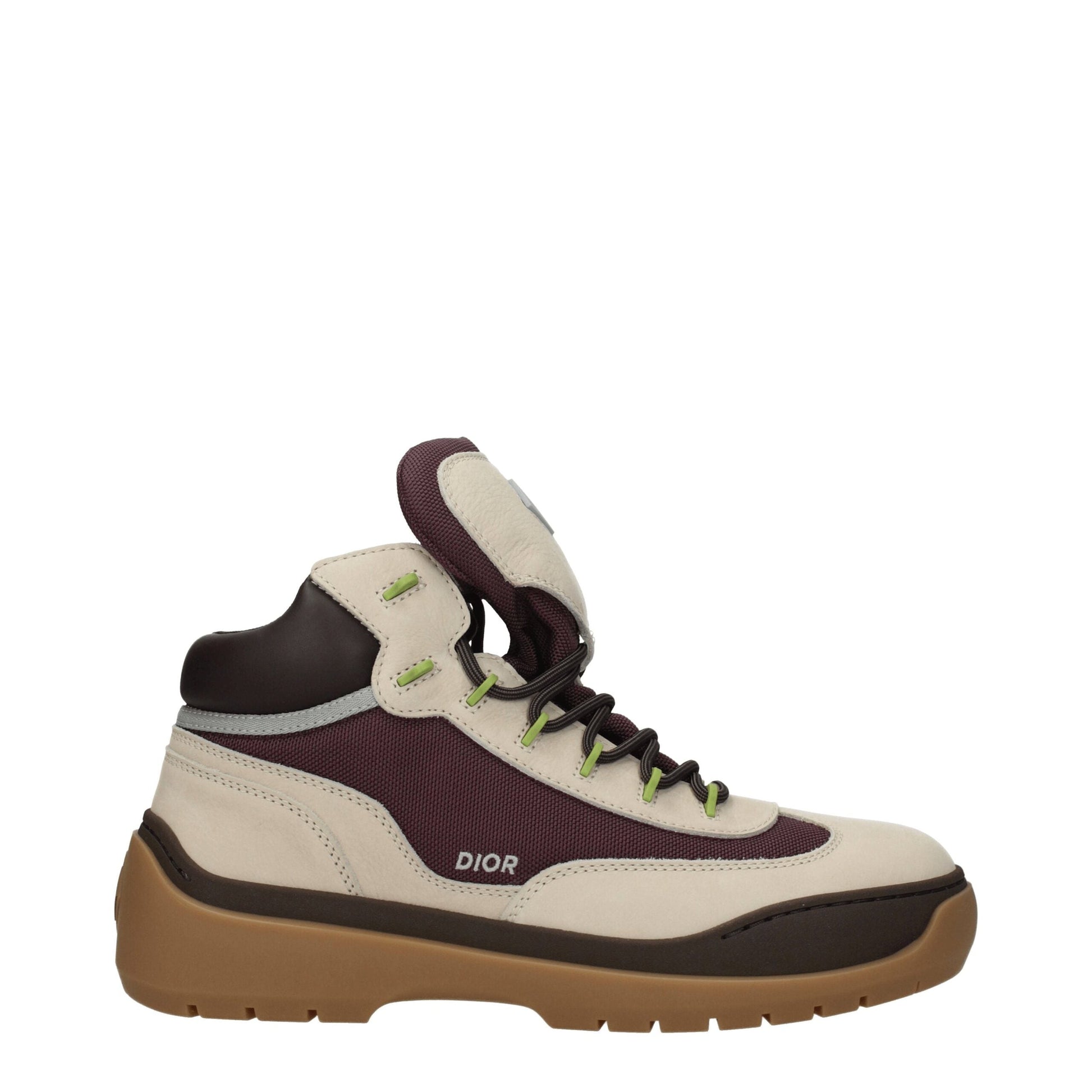 Dior Shoe Christian Ankle Men's Boots Leather Suede Beige Shoes
