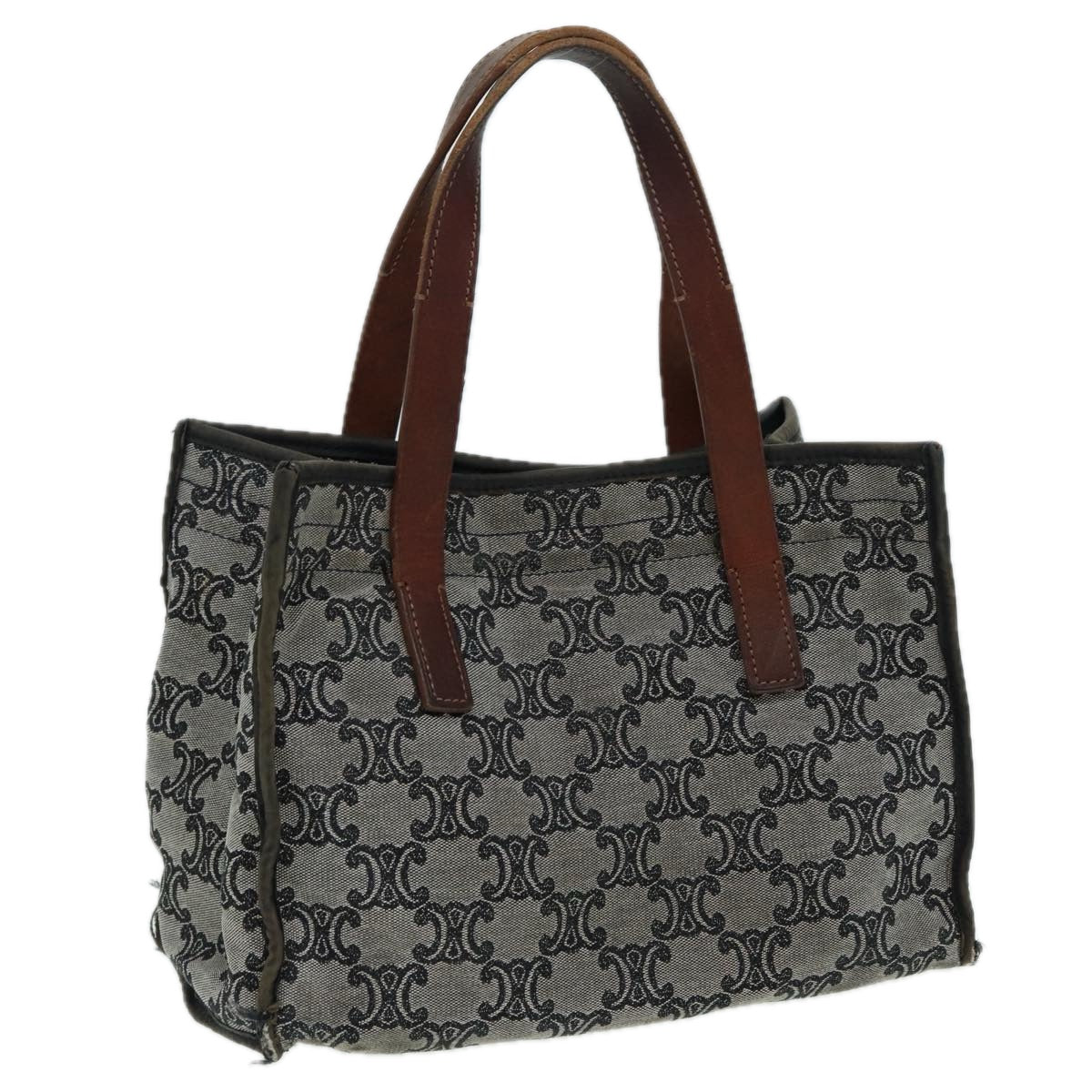 Luxury Paris Macadam Hand Bag Gray Canvas Travel Bag