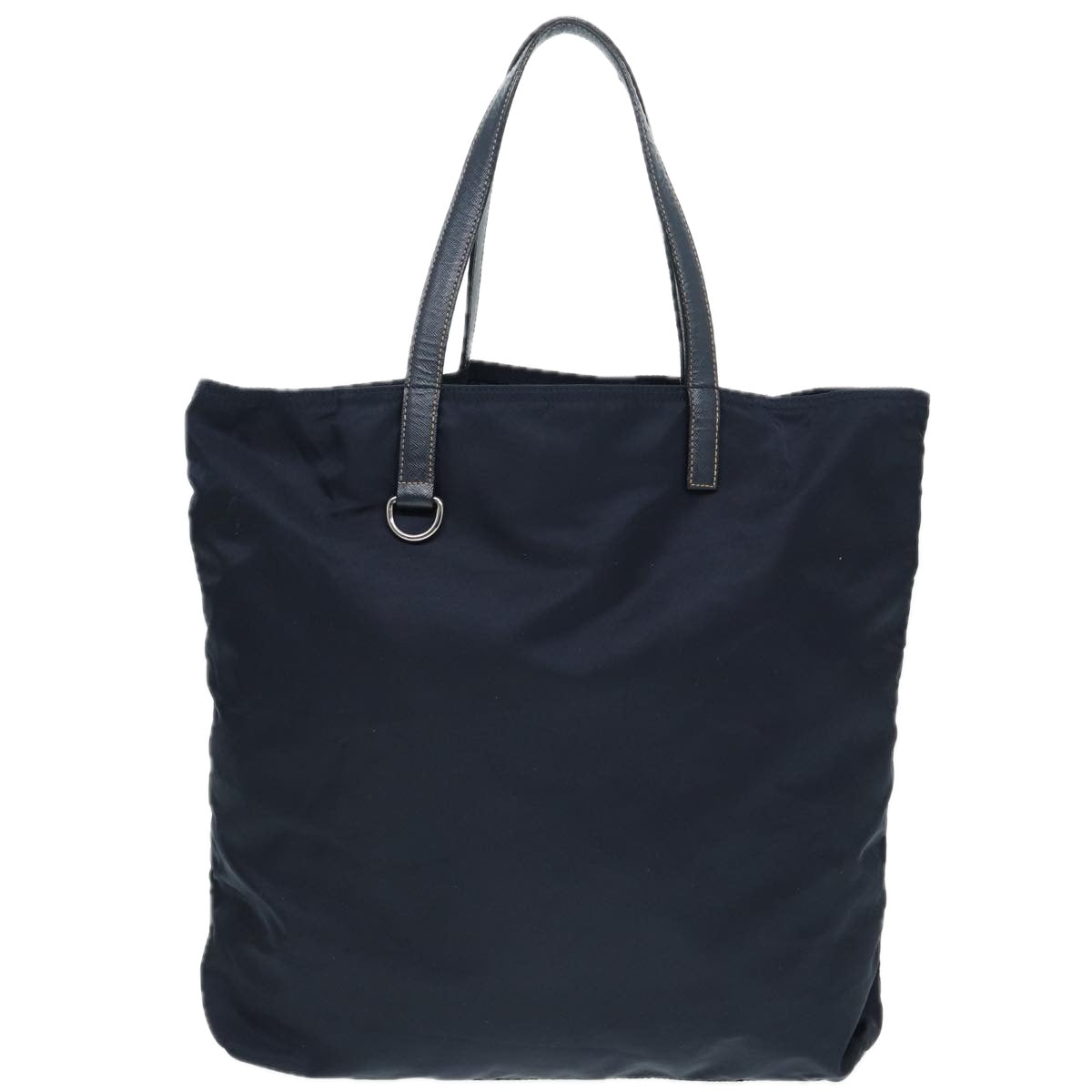 Prada Tote Bag Auth Nylon Navy