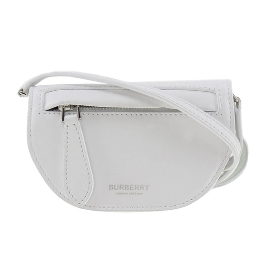 Burberry Olympia Shoulder Bag Leather White