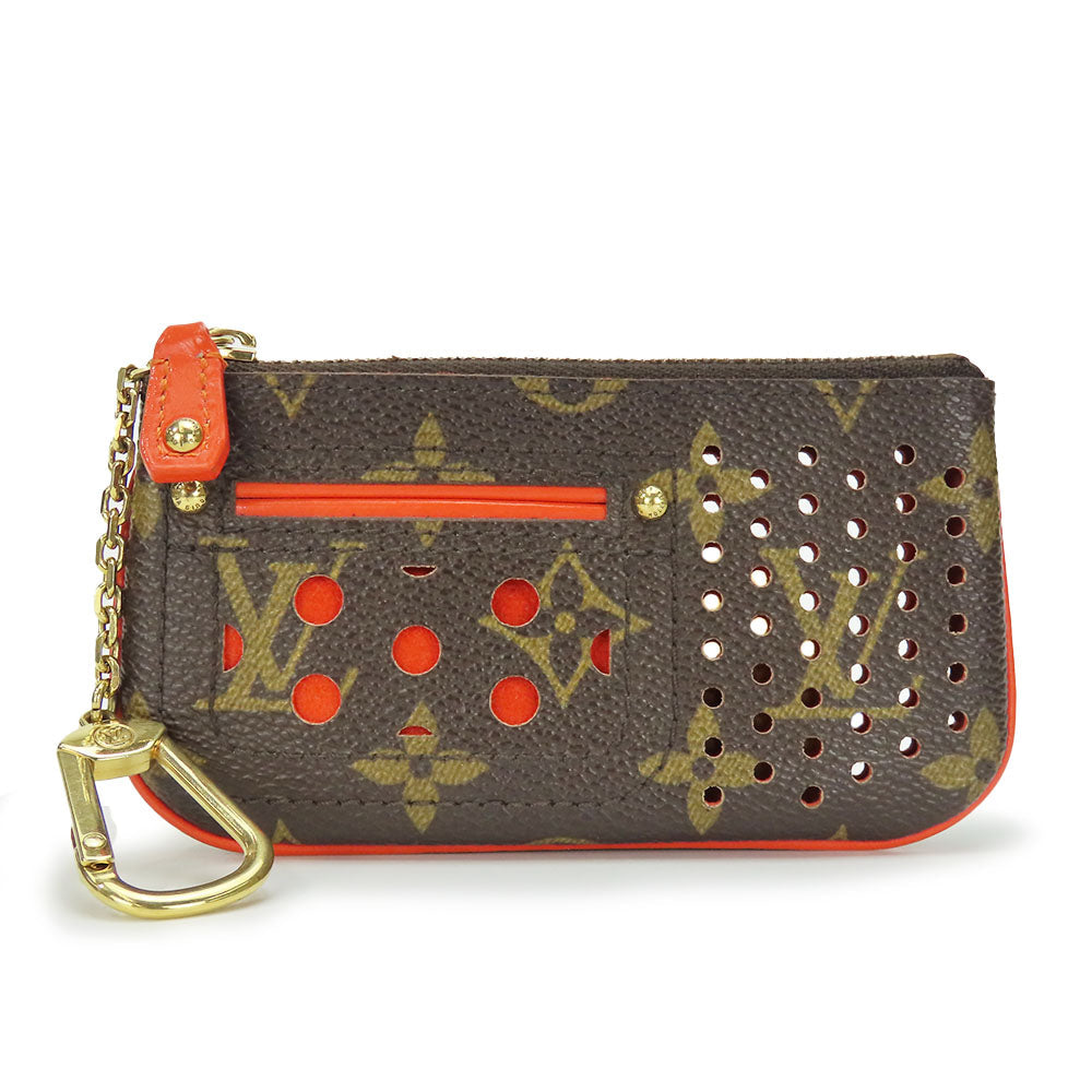 Louis Vuitton Coin M95222 Perfo Pochette Cre Monogram Brown Clutch Bag