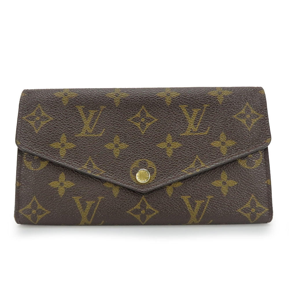 Louis Vuitton Long Purse M60531 Portefeuille Sara Monogram Brown Wallet Case