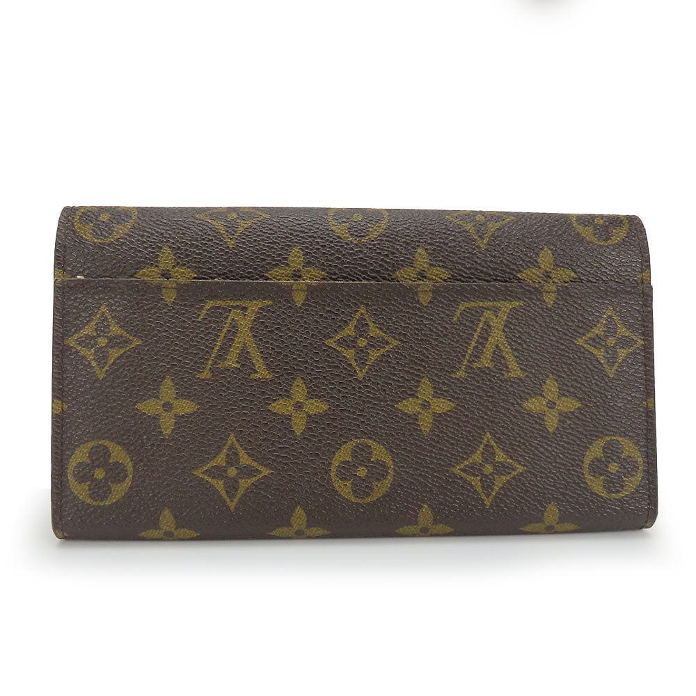 Louis Vuitton Long Purse M60531 Portefeuille Sara Monogram Brown Wallet Case