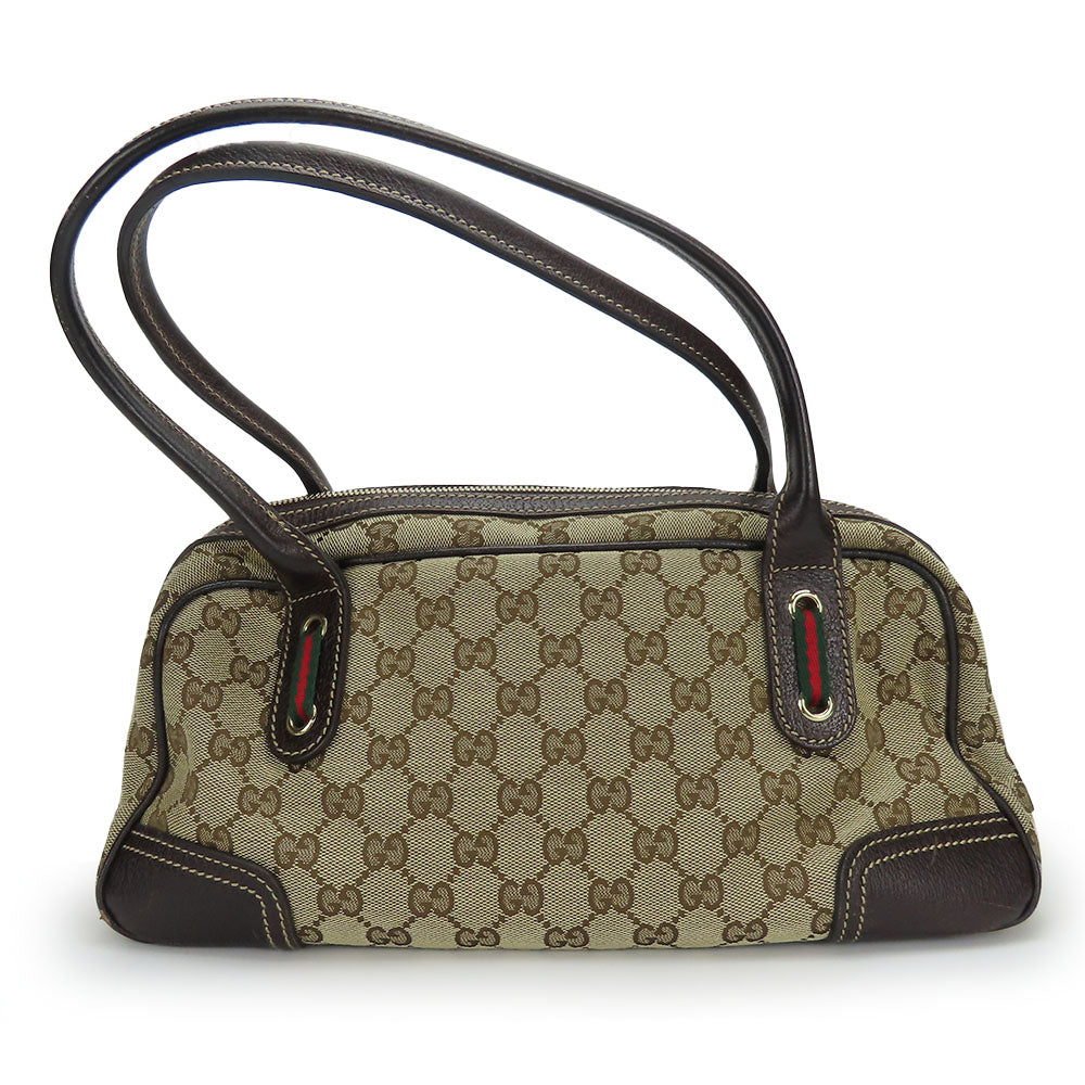 Gucci Boston Duffel GG Sherry Canvas Beige Travel Bag