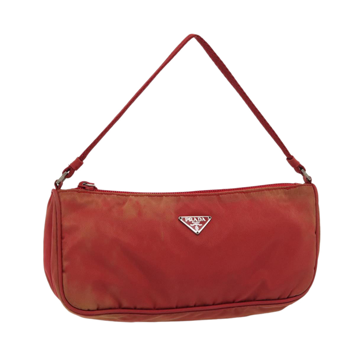 Prada Accessory Pouch Auth Luxury Handbag Nylon Red Clutch Bag