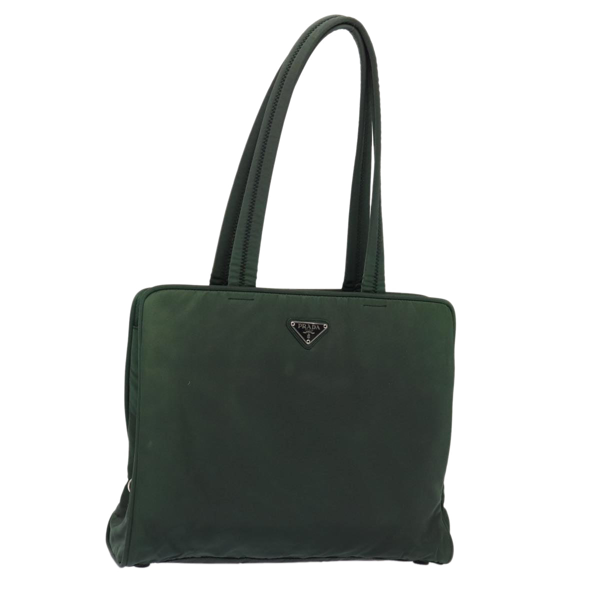 Prada Tote Bag Auth Nylon Green