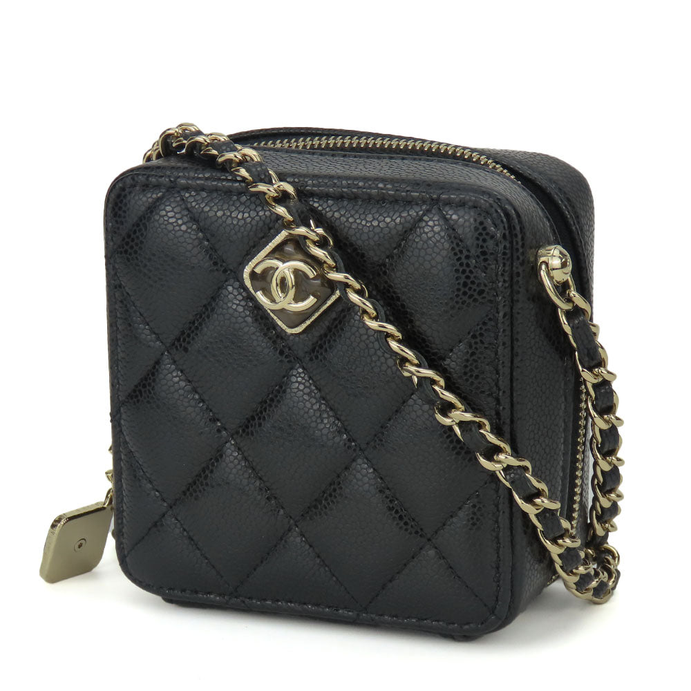 Chanel Black Leather Shoulder Bag