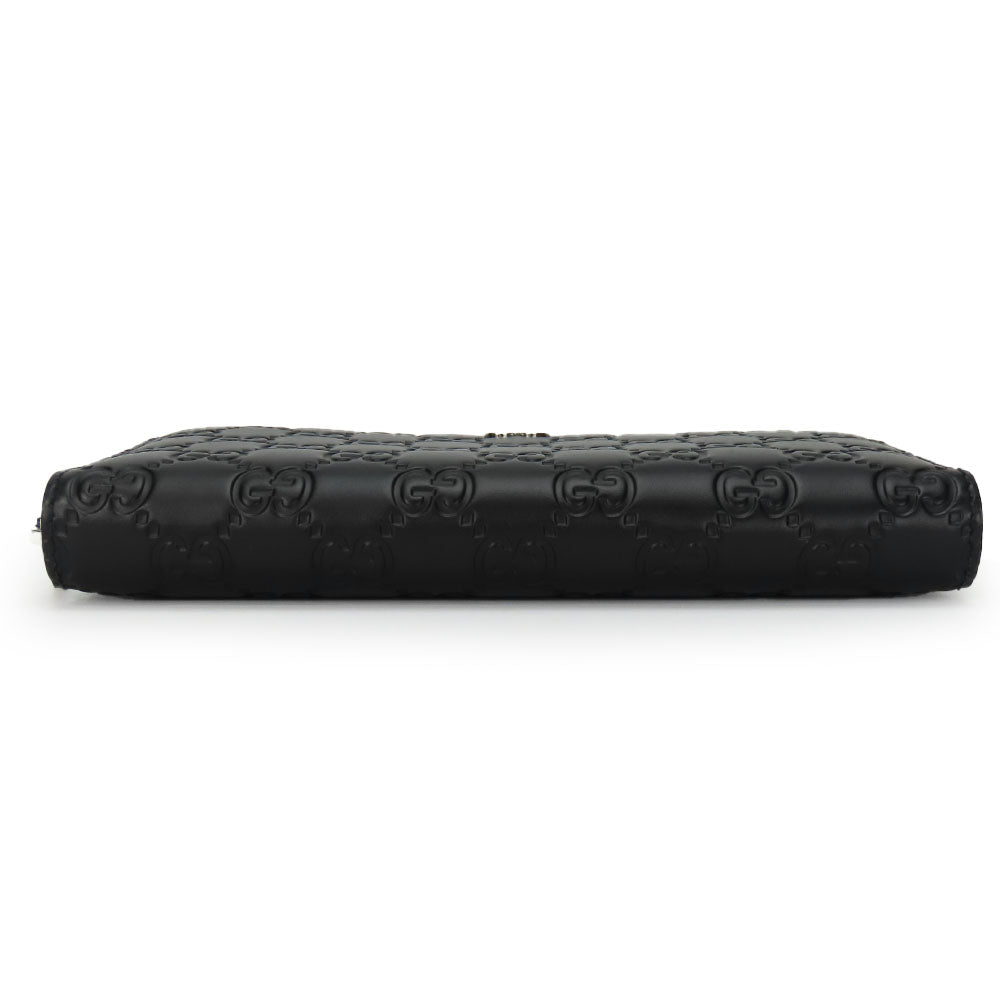 Gucci Long Purse Guccisima Black Wallet Case