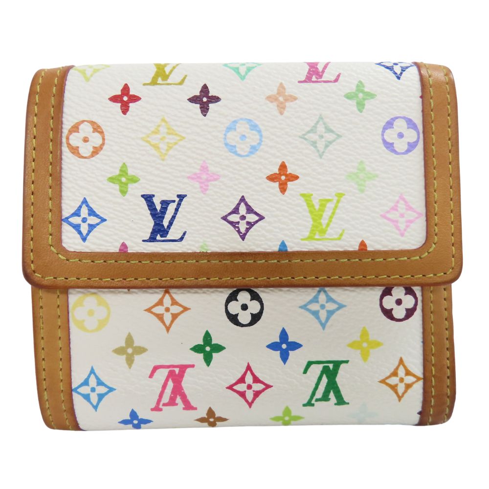Louis Vuitton Bifold M92983 Bron Porto Monet Monogram Multicolor Wallet Case