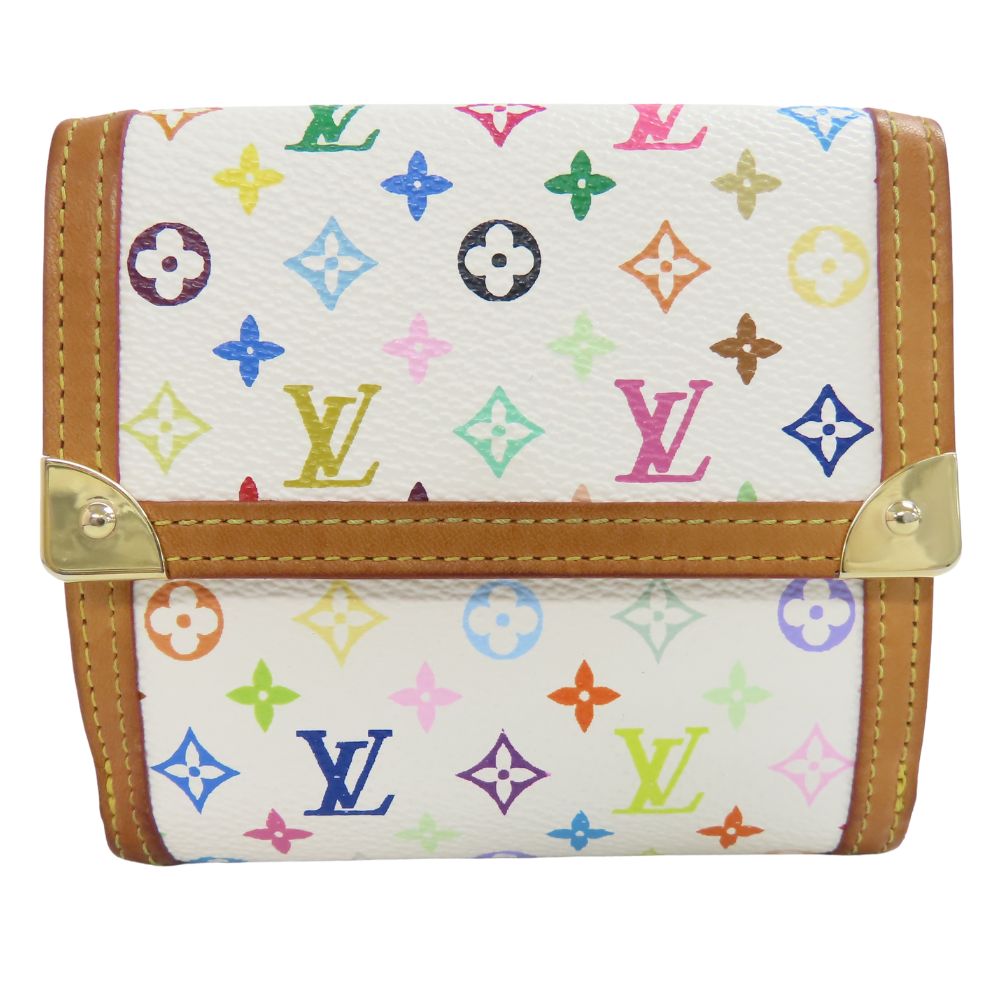 Louis Vuitton Bifold M92983 Bron Porto Monet Monogram Multicolor Wallet Case