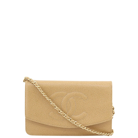 Chanel Timeless Wallet on Butterscotch Handbag Chain