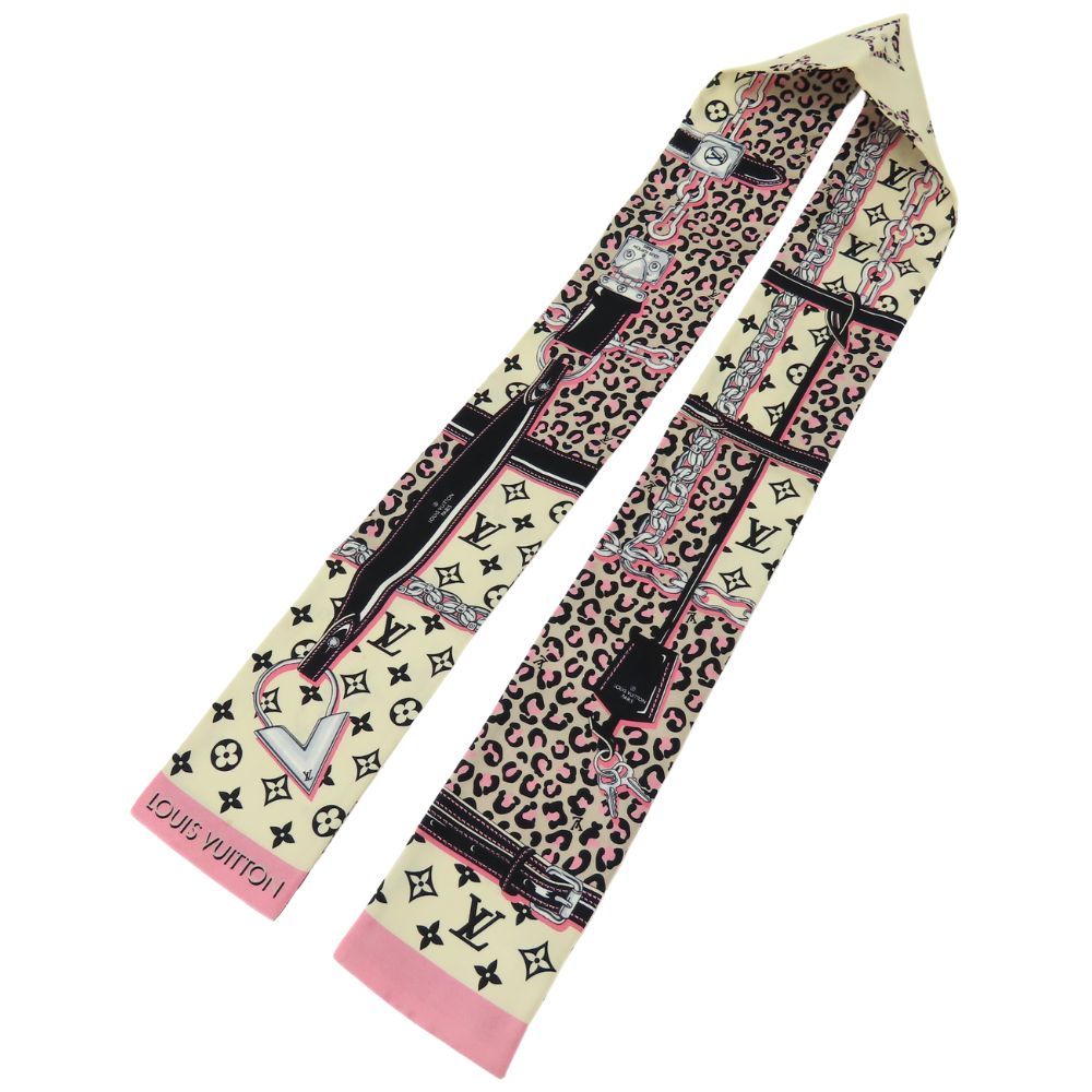 Louis Vuitton scarf M00418 silk Bando Wild Beige