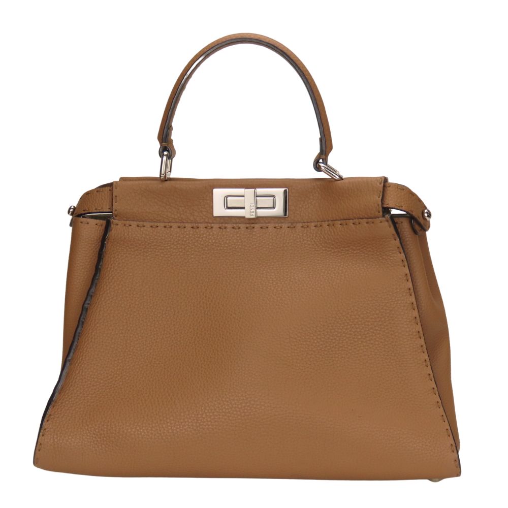 Fendi Peekaboo Celeria 2Way Bag Leather Travel Bag