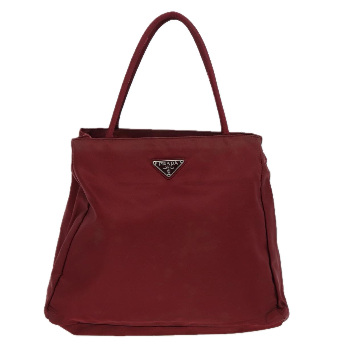 Prada Hand Bag Auth Nylon Red Travel Bag Red Auth 83951