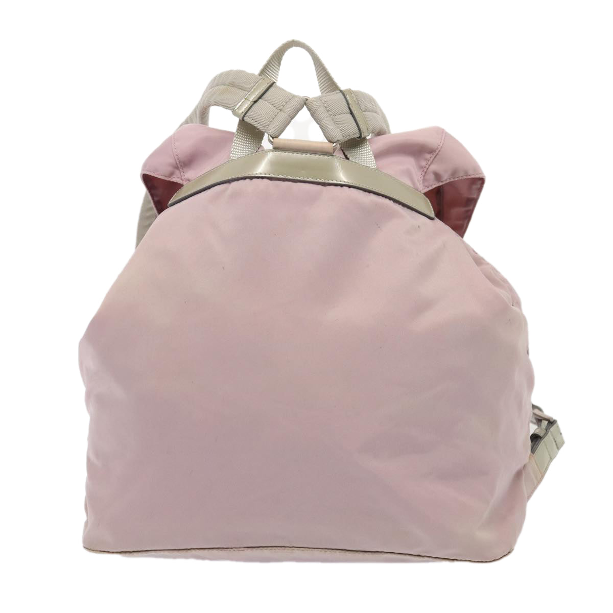 Prada Hand Bag Auth Nylon Pink Travel Bag Pink Auth 83953