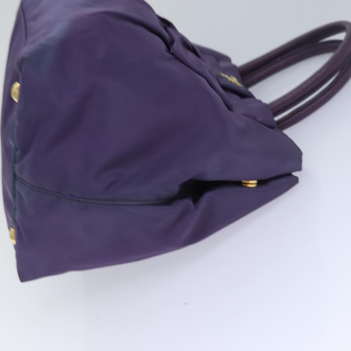 Prada Hand Bag Auth Nylon Purple Travel Bag Purple Auth 83954