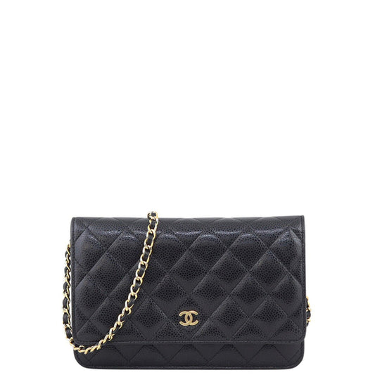 Chanel Classic Wallet on Tone Hardware Handbag Gold Chain