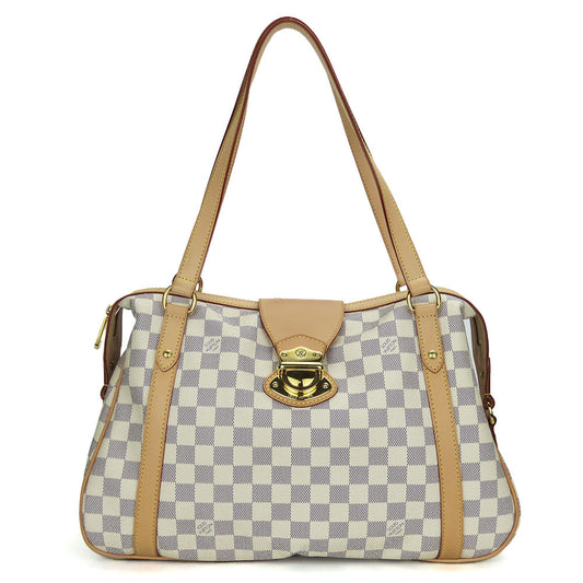 Louis Vuitton N42220 Damier Azur Stresa PM White Tote Bag