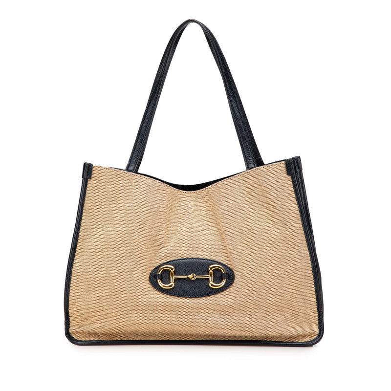 Gucci Horsebit 2Way Bag Canvas Travel Bag