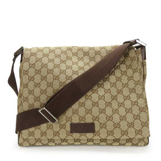 Gucci GG Canvas Beige Shoulder Bag 5