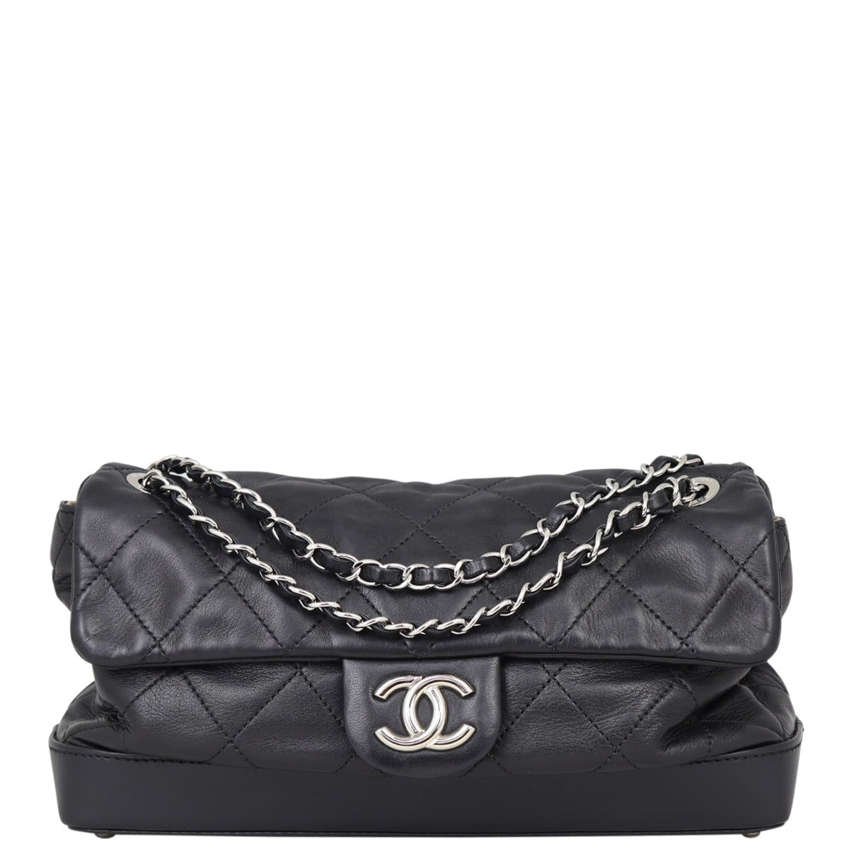 Chanel CC Soft Bag Quilted Flap Handbag