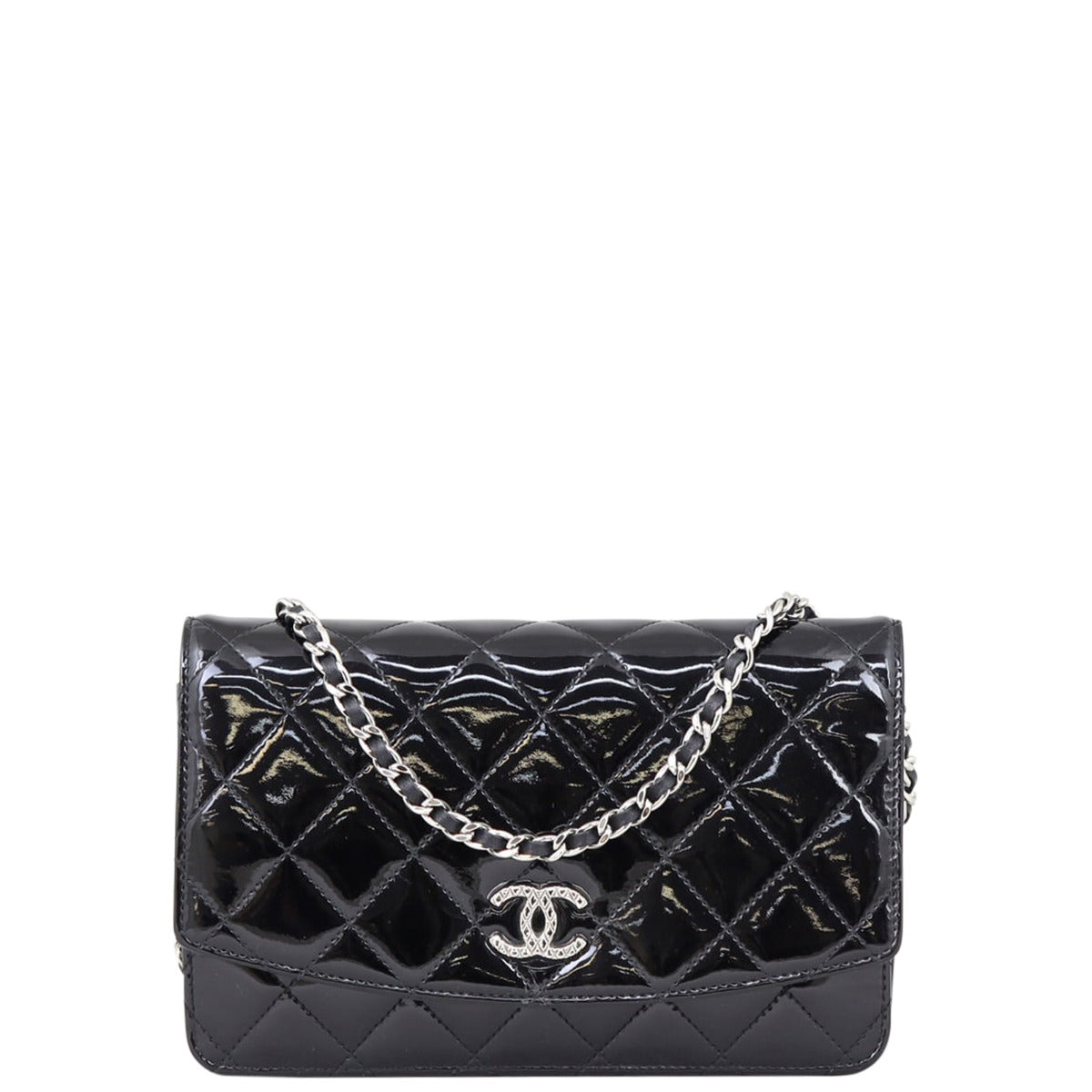 Chanel Brilliant Wallet on Handbag Chain Chain 260221
